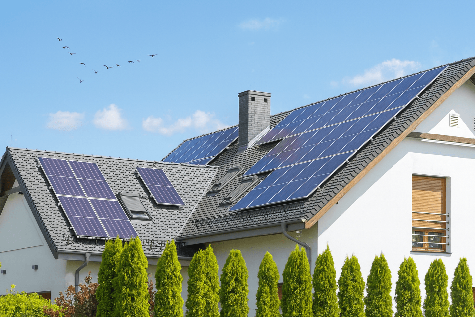 Solar panels installation